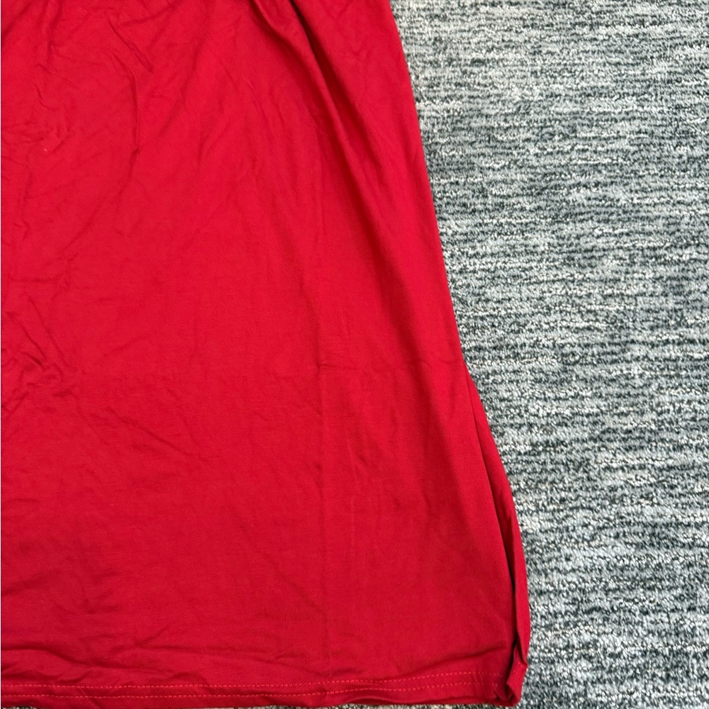 PrettyLittleThing Red Tunic Top - Picture 7 of 7